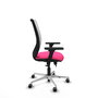 PIQUERAS Y CRESPO Silla de oficina Zulema Rosa con Malla Blanca