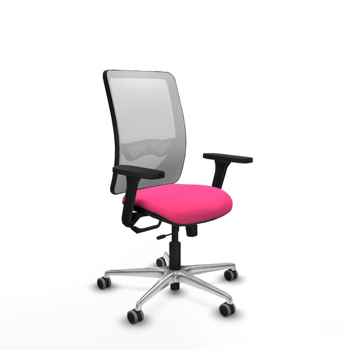 PIQUERAS Y CRESPO Silla de oficina Zulema Rosa con Malla Blanca PIQUERAS Y CRESPO Silla de oficina Zulema Rosa con Malla Blanca