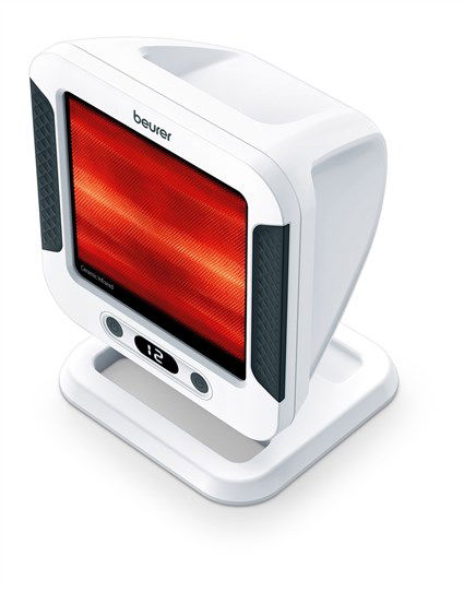 Beurer Lámpara Infrarrojos IL-60, Calentador Cerámico con Radiación 30x40cm, Ángulo 0-40°, Temporizador 15min