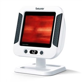 Beurer Lámpara Infrarrojos IL-60, Calentador Cerámico con Radiación 30x40cm, Ángulo 0-40°, Temporizador 15min