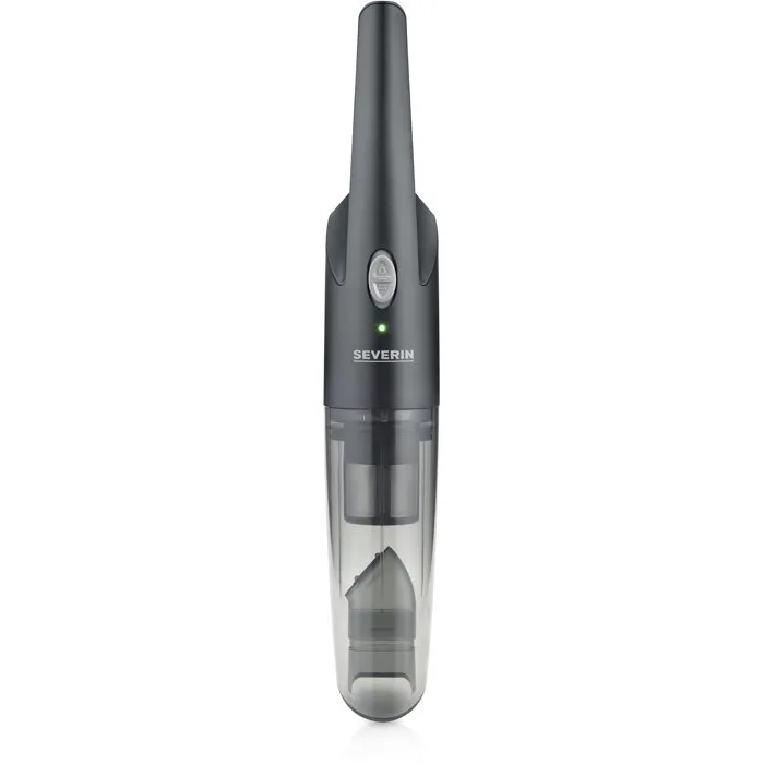 Severin Aspiradora de Mano Inalámbrica HV7130 - 65 W, 25 Minutos Autonomía, 2 Niveles de Potencia, Color Negro