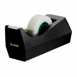 Scotch 9-1933R14C38 Pack Dispensador Portarrollos Plástico Reciclado + 14 Rollos Cinta Invisible 19mm x 33m Magic Adhesivo Base Vegetal