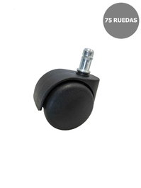 PIQUERAS Y CRESPO Kit de 75 ruedas de nailon de 50 mm, perno 11 mm