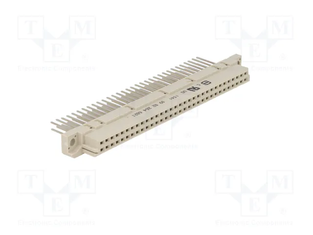 HARTING Conector de datos DIN 41612 hembra de 64 pines recto