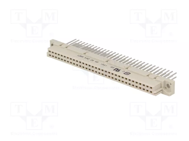 HARTING Conector de datos DIN 41612 hembra de 64 pines recto