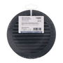 Edm Rejilla ventilación redonda empotrable con mosquitera ABS gris antracita Ø120mm