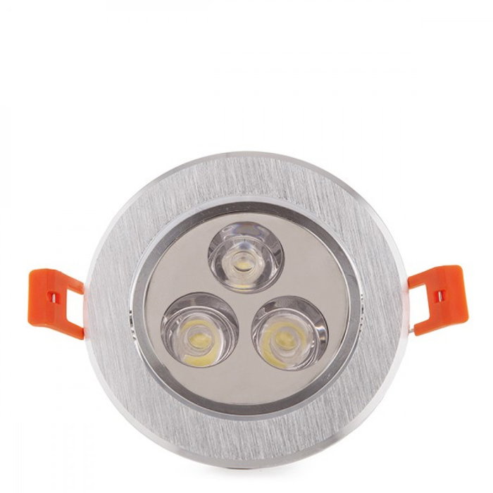 Foco Downlight LED 3W Blanco Frío 6000K Circular 300Lm