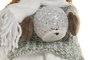 DKD Home Decor Figura LED Niña Verde y Blanco