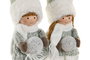 DKD Home Decor Figura LED Niña Verde y Blanco