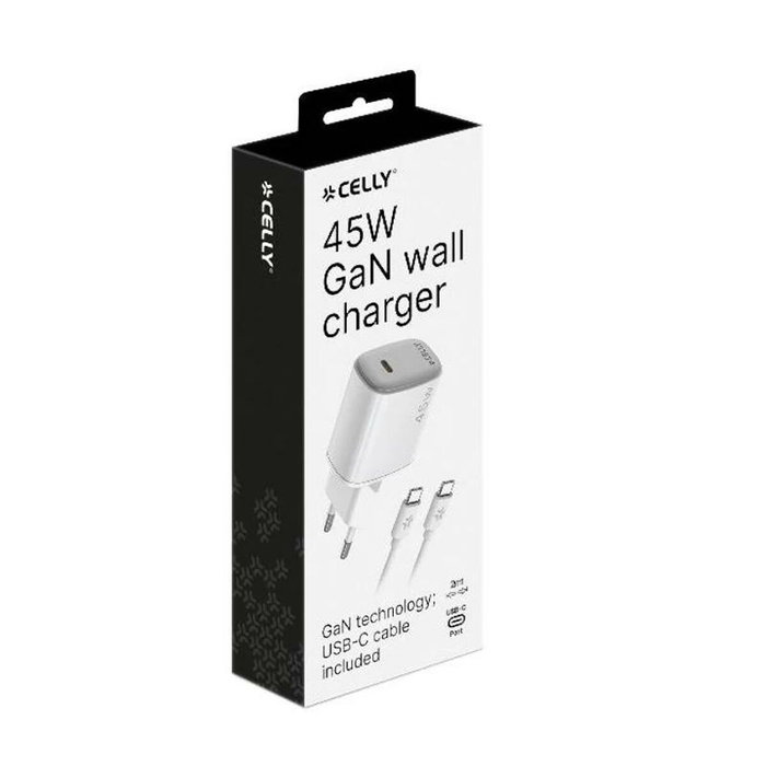 Cargador pared 45w usb-c + cable usb-c