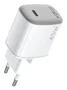Celly UPTC1USBC45WCTC - Cargador de Pared 45W con Cable USB-C 2m, Tecnología GaN, Carga Rápida, Blanco, Compatible con Smartphone y Tableta