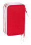 Plumier Triple Sevilla Fútbol Club Rojo 12,5 x 19,5 x 5,5 cm 36 Piezas