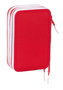 Plumier Triple Sevilla Fútbol Club Rojo 12,5 x 19,5 x 5,5 cm 36 Piezas