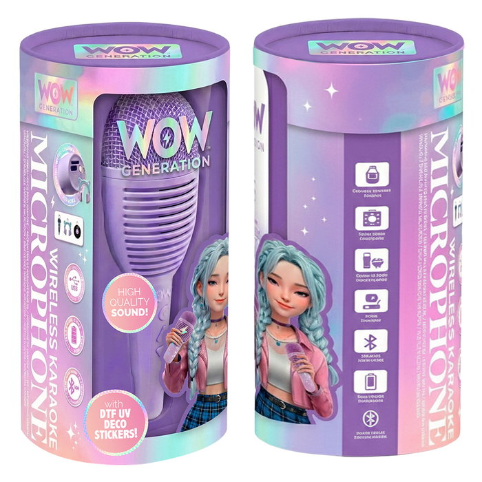 KIDS LICENSING Micrófono Grabadora Violeta Wow Generation KIDS LICENSING Micrófono Grabadora Violeta Wow Generation