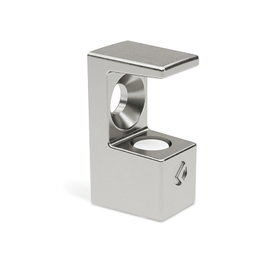 ITALIANA FERRAMENTA Soporte para estante de cristal GRACE, acabado níquel, 8 mm