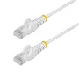 StarTech N6PAT15MWHS Cable Ethernet Cat6 Delgado 15m Blanco Snagless LSZH