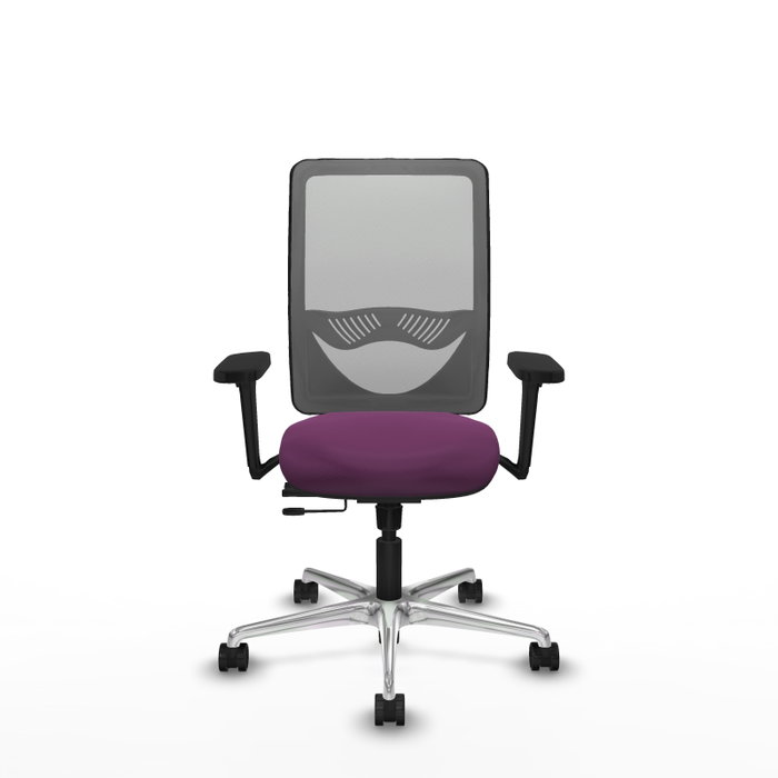 PIQUERAS Y CRESPO Silla de oficina Zulema con mecanismo Sincro/Traslack, Morado y Gris PIQUERAS Y CRESPO Silla de oficina Zulema con mecanismo Sincro/Traslack, Morado y Gris