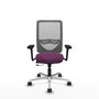 PIQUERAS Y CRESPO Silla de oficina Zulema con mecanismo Sincro/Traslack, Morado y Gris