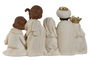 DKD Home Decor Nacimiento Blanco Resina 9.5 x 17 x 32 cm Set de 6 Piezas (2 Unidades)
