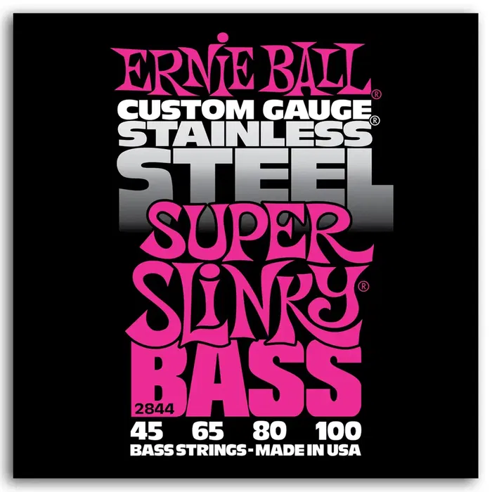 Ernieball Set Bajo Slinky S.Steel Super 45-100 Ernieball Set Bajo Slinky S.Steel Super 45-100