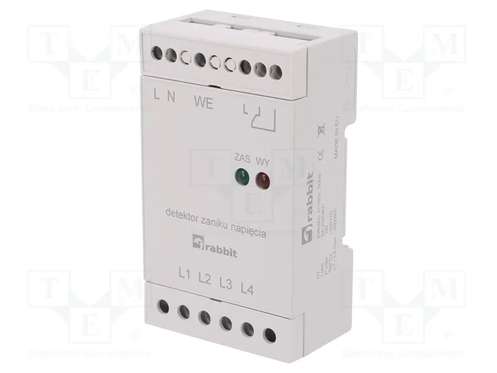 RABBIT DZN PRO Relé de monitorización de tensión fallo de fase 230V AC RABBIT DZN PRO Relé de monitorización de tensión fallo de fase 230V AC