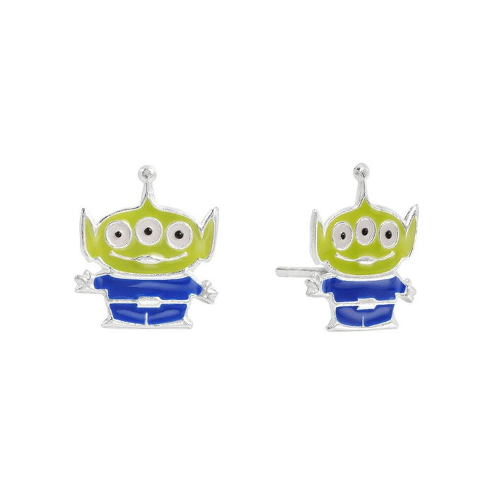 Disney Pixar Pendientes Alien Toy Story Plata