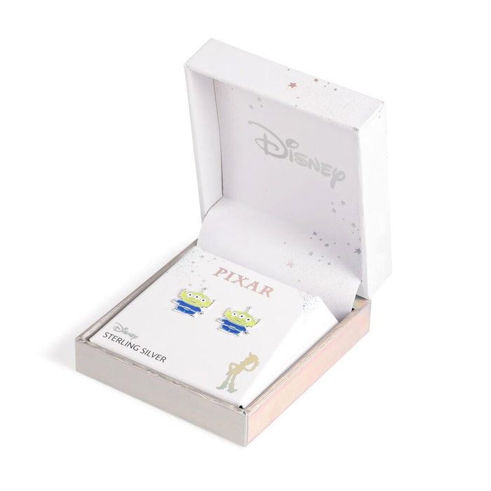 Disney Pixar Pendientes Alien Toy Story Plata
