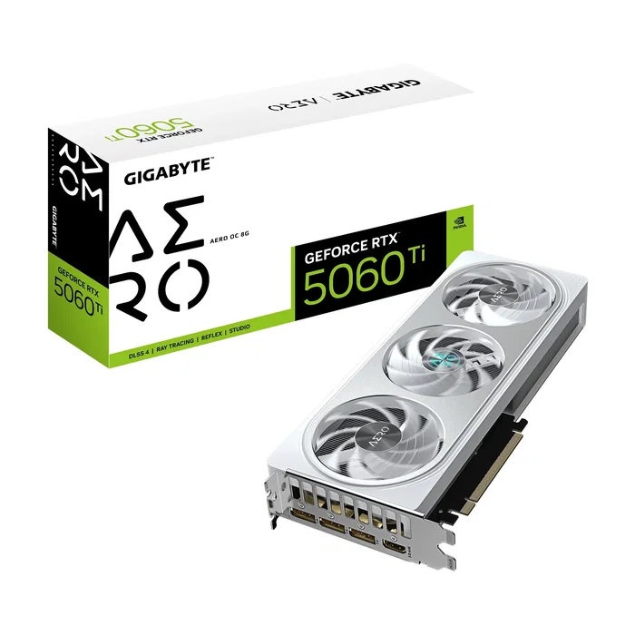 Gigabyte GeForce RTX 5060 Ti AERO OC 8G Blanco