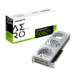GIGABYTE Tarjeta Gráfica GeForce RTX 5060 Ti AERO OC 8G GDDR7 128-bit PCI-E 5.0 GV-N506TAERO OC-8GD