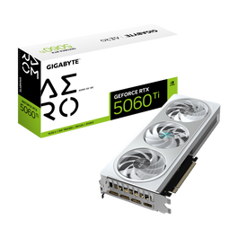 Gigabyte Tarjeta Gráfica GeForce RTX 5060 Ti AERO OC 8G - 8GB GDDR7 128-bit PCI-E 5.0 2647 MHz 3x DP 1x HDMI GV-N506TAERO OC-8GD