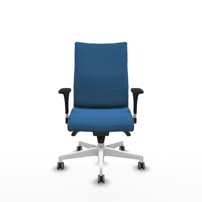 PIQUERAS Y CRESPO Silla Albacete confidente Azul claro con mecanismo Sincro y brazos 1D PIQUERAS Y CRESPO Silla Albacete confidente Azul claro con mecanismo Sincro y brazos 1D