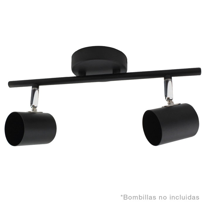 GSC Evolution Foco techo doble lineal Serie Edina GU10 Negro GSC Evolution Foco techo doble lineal Serie Edina GU10 Negro