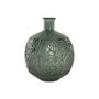 DKD Home Decor Jarrón de Cristal Reciclado Hojas Verde