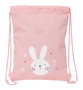 Bolsa Mochila con Cuerdas Safta Bunny Rosa 26 x 34 x 1 cm