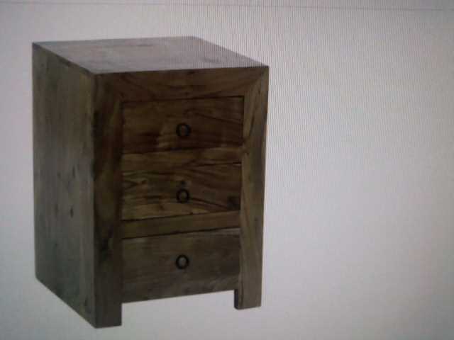 DKD Home Decor Cómoda Colonial 8 Cajones Madera Acacia Natural Dorado 110 x 45 x 108 cm