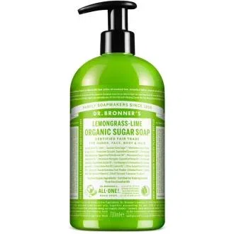 DR. BRONNER´S Jabón de Azúcar Lemongrass-Lima 710ml