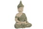DKD Home Decor Figura Buda Beige en Magnesia y Fibra de Vidrio (Pack de 2)
