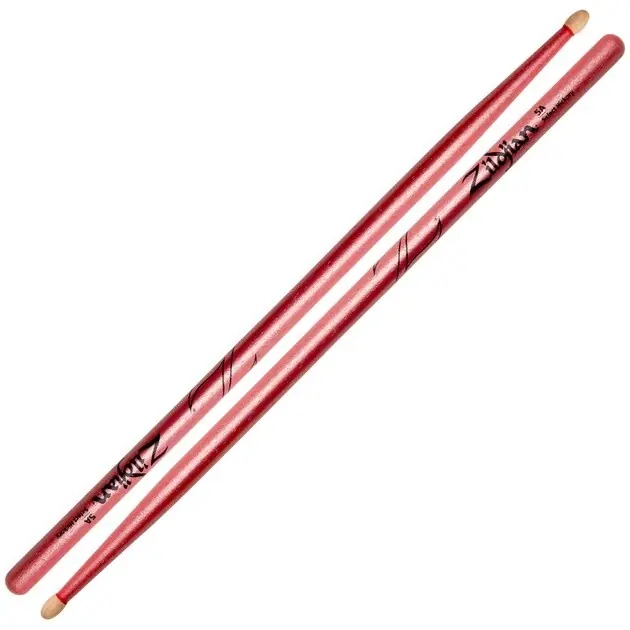 Zildjian Baquetas 5A Hickory Chroma Rosa Metálico U.S. Select Hickory