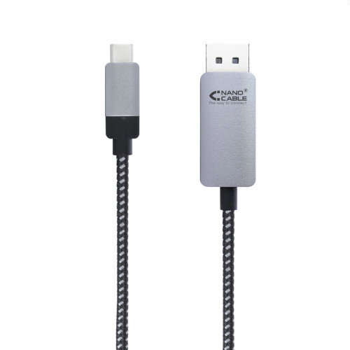 Nanocable 10.15.5002 Cable Conversor USB-C a DisplayPort 4K 60Hz, 1,8 m, Negro