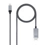 Nanocable 10.15.5002 Cable Conversor USB-C a DisplayPort 4K 60Hz, 1,8 m, Negro