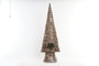 DKD Home Decor Árbol de Navidad Natural Cobrizo Ratán LED 100x32x18 cm