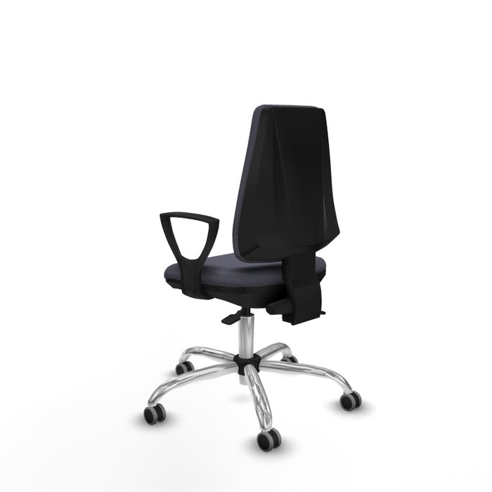 PIQUERAS Y CRESPO Silla de oficina Elche con mecanismo Asincro Gris oscuro