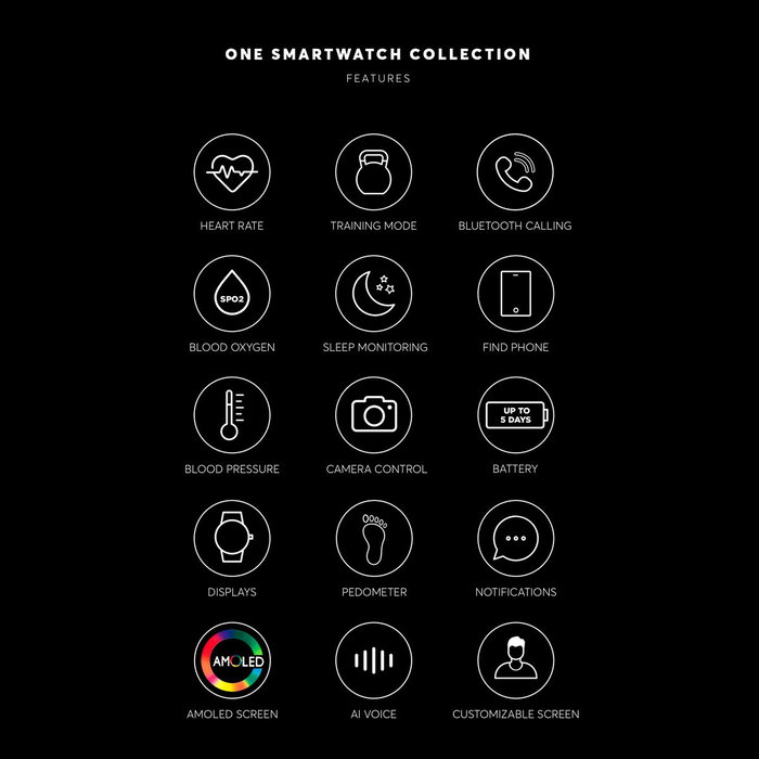 Smartwatch ONE OSW0100BP41J 41 mm Hombre