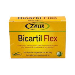 ZEUS Bicartil Flex 30 Cápsulas | Complemento Alimenticio para Articulaciones, Huesos y Músculos con Glucosamina, Condroitina y Ácido Hialurónico