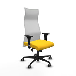 PIQUERAS Y CRESPO Sillón Albacete Sincro Amarillo y Blanco