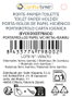 Inde Portarrollos Papel WC Metal y Bambú Confortime 14x17,4x55,9 cm (6 Unidades)