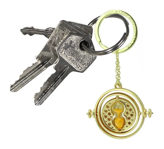 Abysse Llavero Harry Potter Giratiempo 3D Premium con Reloj de Arena - Réplica de Hermione Granger