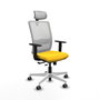 PIQUERAS Y CRESPO Silla de oficina Haches Amarillo y Blanco