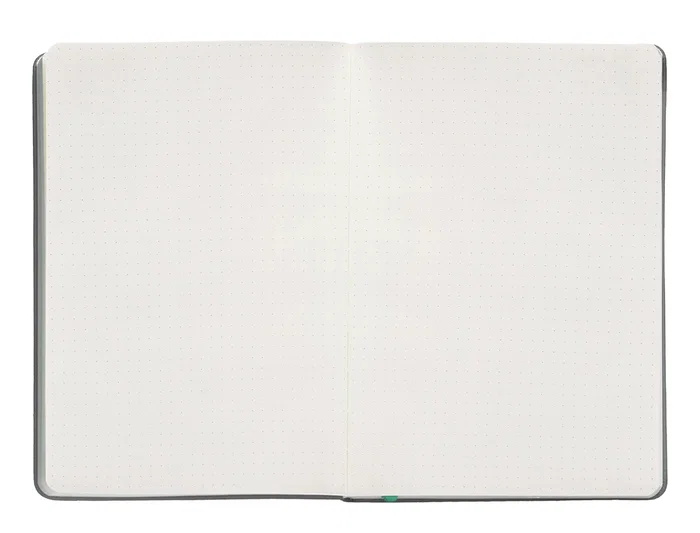 Antartik Cuaderno A5 Tapa Dura Hojas Puntos Gris y Turquesa 100 Hojas 80gr FSC