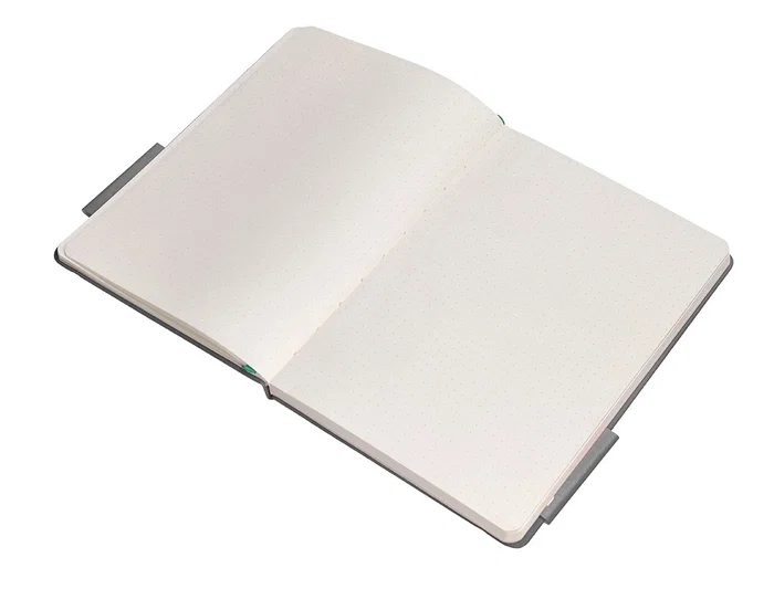 Antartik Cuaderno A5 Tapa Dura Hojas Puntos Gris y Turquesa 100 Hojas 80gr FSC